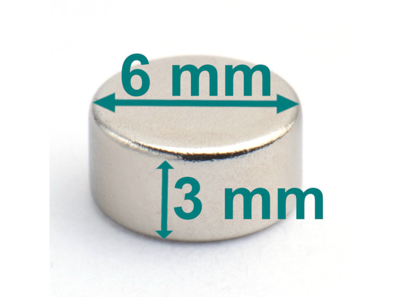 magnes neodymowy 6x3