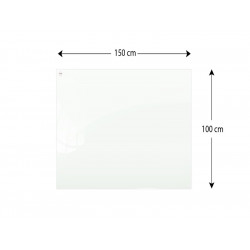 Szklana tablica magnetyczna 150x100 cm CLASSIC BIAŁA - 002