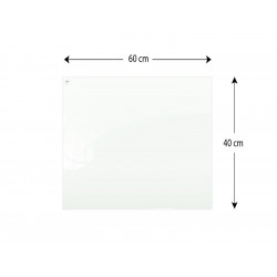 Szklana tablica magnetyczna 60x40 PREMIUM SUPERWHITE (super biała) - 002
