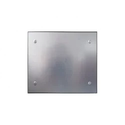 Tablica szklana magnetyczna czarna 50x50cm - bezramowa tablica szklana, szkło hartowane na magnesy neodymowe - 005