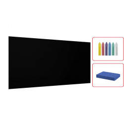 Panel magnetyczny kredowy czarny 90x60cm – tablica czarna kredowa bezramowa + gratis