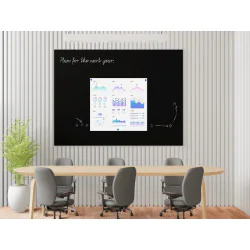 Panel magnetyczny kredowy czarny 60x30cm–tablica czarna kredowa bezramowa + gratis - 009