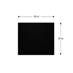 Panel magnetyczny kredowy czarny 60x30cm–tablica czarna kredowa bezramowa + gratis - 002