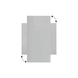 Tablica szklana magnetyczna szara, ciemny szary 60x40cm - bezramowa tablica szklana, szkło hartowane na magnesy neodymowe - 004