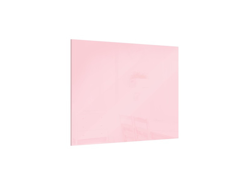 Tablica szklana magnetyczna Bubblegum pink 45x45cm - bezramowa tablica szklana, szkło hartowane na magnesy neodymowe