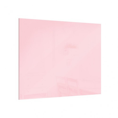 Tablica szklana magnetyczna Bubblegum pink 45x45cm - bezramowa tablica szklana, szkło hartowane na magnesy neodymowe