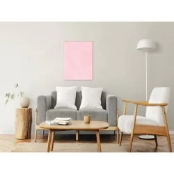 Tablica szklana magnetyczna Bubblegum pink 45x45cm - bezramowa tablica szklana, szkło hartowane na magnesy neodymowe - 007