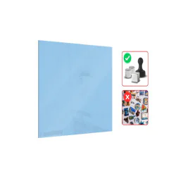 Tablica szklana magnetyczna Cotton Eye Jo 45x45cm - bezramowa tablica szklana, szkło hartowane na magnesy neodymowe - 004