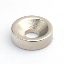 Magnes okrągły pod wkręt — ⌀10 mm, ⌀7/⌀3,5 mm, wys. 3 mm — neodymowy (N35)
