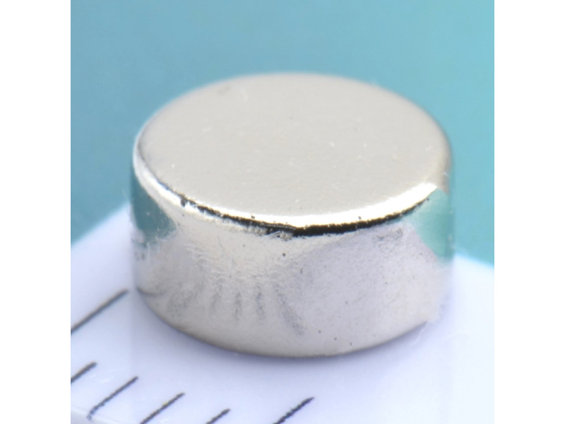 Magnes neodymowy — średnica ⌀6 mm, grubość 3 mm — N38