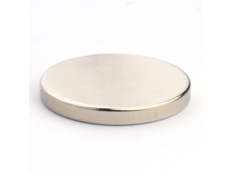 Magnes neodymowy — średnica ⌀20 mm, grubość 2,5 mm —  (N38)