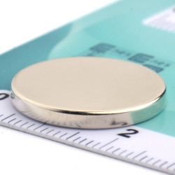 Magnes — średnica ⌀20 mm, grubość 2,5 mm — neodymowy (N38) - 003