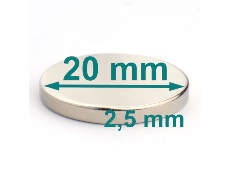 magnes neodymowy 20x2,5