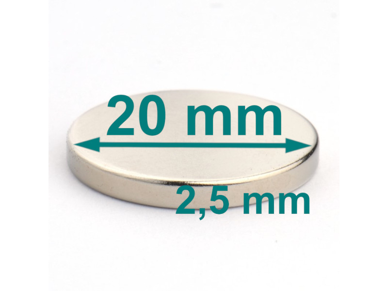 magnes neodymowy 20x2,5