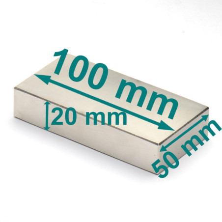 Najsilniejszy magnes neodymowy 100x50x20