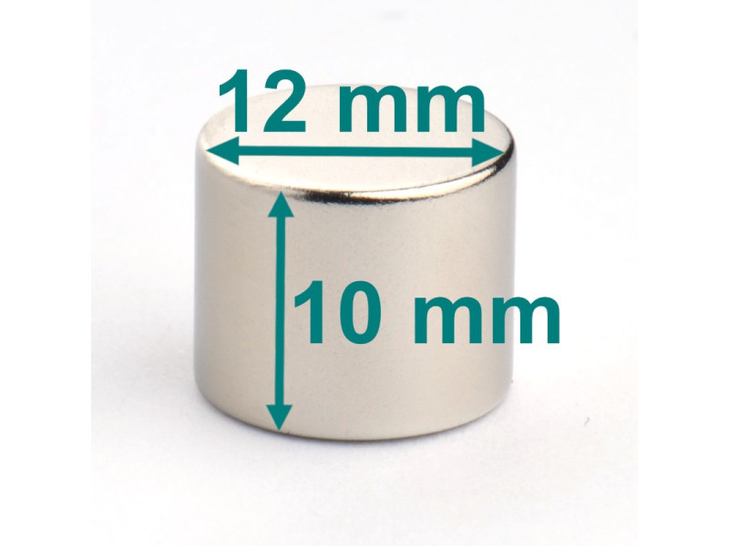 magnes neodymowy 12x10