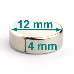 magnes neodymowy 12x4