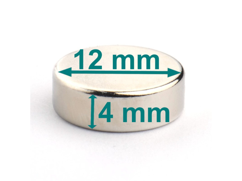 magnes neodymowy 12x4