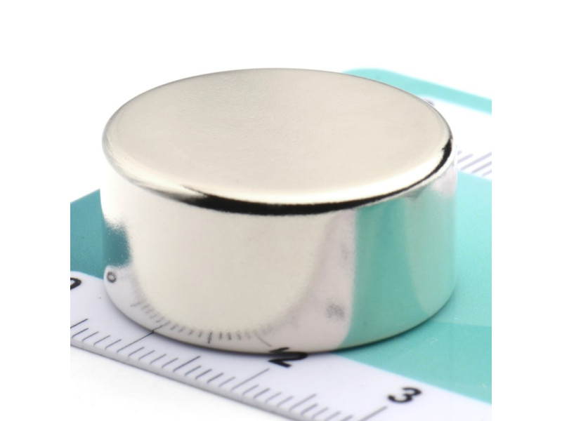 Magnes neodymowy — średnica ⌀25 mm, grubość 12 mm —  (N38)