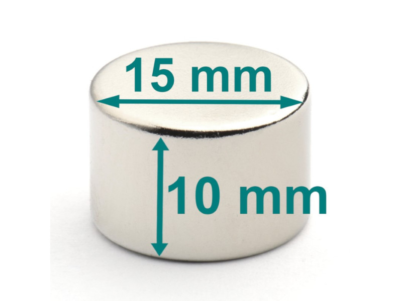 magnes neodymowy 15x10