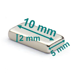 magnes neodymowy 10x5x2