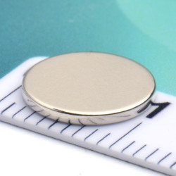 Magnes cienki — średnica ⌀9,5 mm, grubość 1 mm — neodymowy (N38) - 003