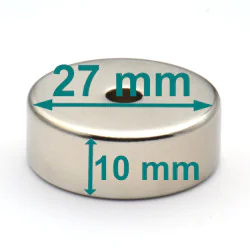 magnes neodymowy 27x5x10