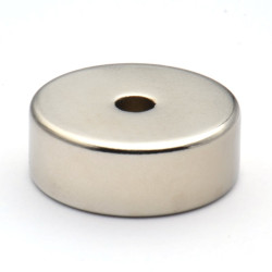 Magnes — średnica ⌀27 mm, otwór ⌀5 mm, grubość 10 mm — neodymowy (N38) - 005
