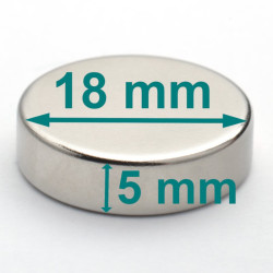 magnes neodymowy 18x5