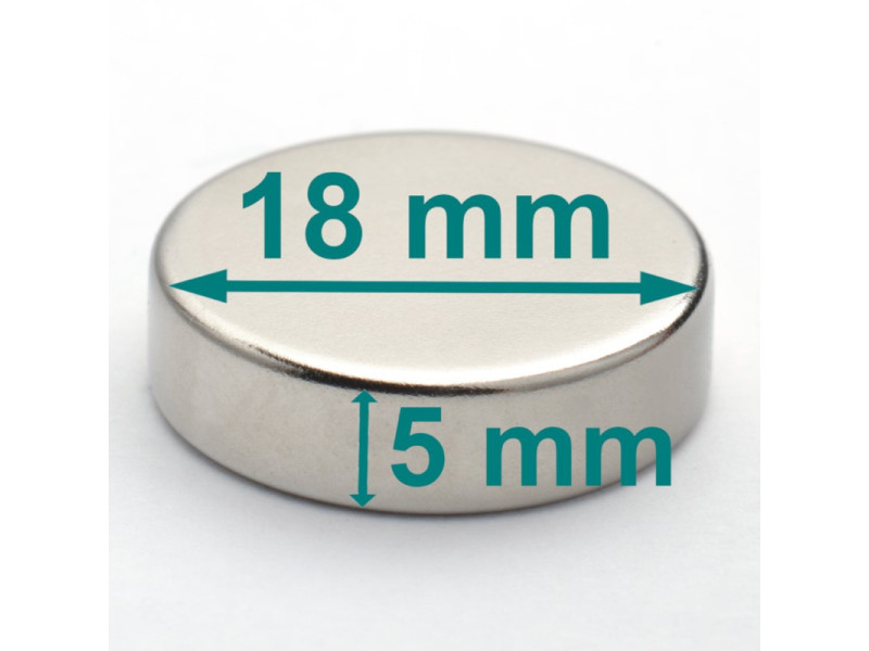 magnes neodymowy 18x5