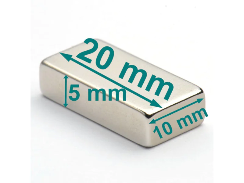 magnes neodymowy 20x10x5 magnes neodymowy 20x10x5