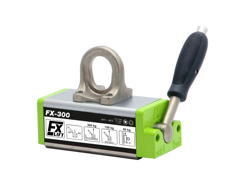 Chwytak podnośnik uchwyt magnetyczny FX-300 uniwersalny magnes do blach 300 kg