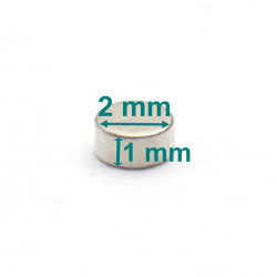 malutki magnes neodymowy 2x1