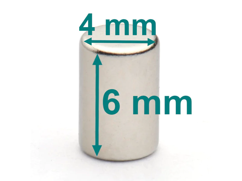 magnes neodymowy 4x6