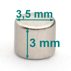 magnes neodymowy 3,5x3