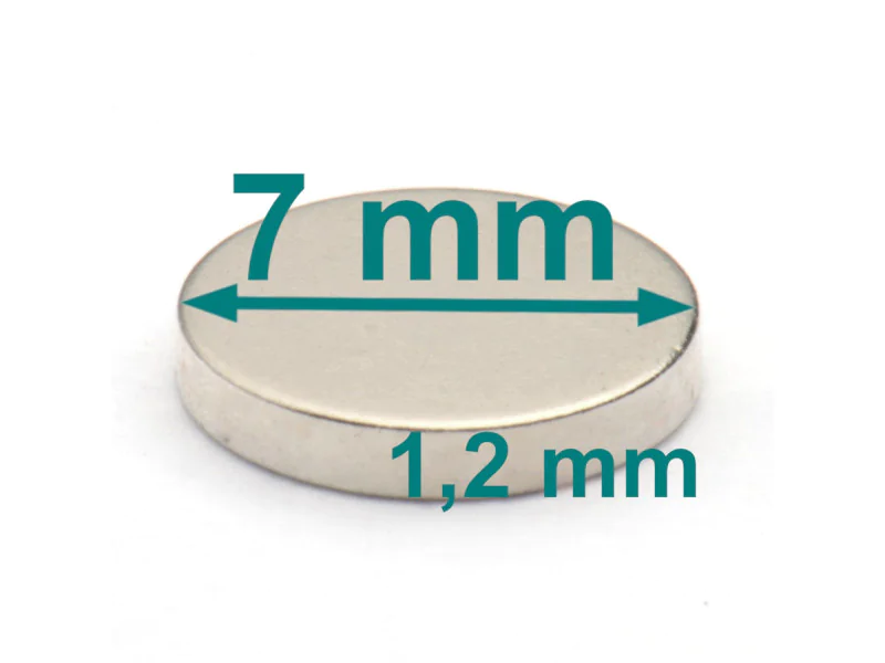 magnes neodymowy 7x1,2