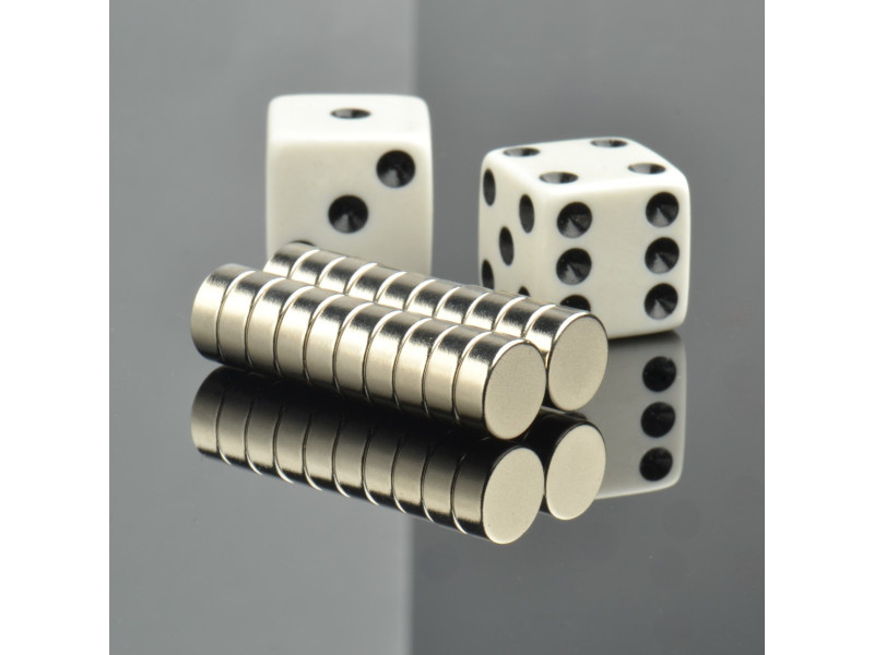 Magnes — średnica ⌀8 mm, grubość 3 mm — N38SH