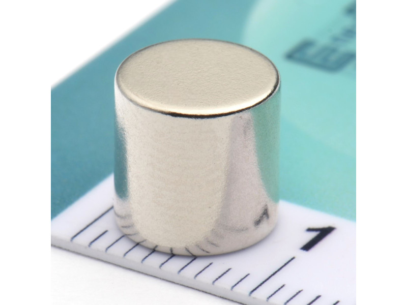 Magnes neodymowy — średnica ⌀8 mm, grubość 8 mm — N38
