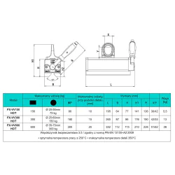 Chwytak (podnośnik) magnetyczny FX-VV150 HOT - 002