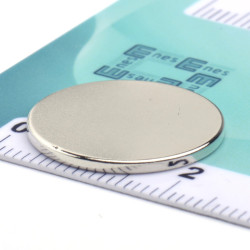 Magnes neodymowy — średnica ⌀20 mm, grubość 1,5 mm —  (N38)
