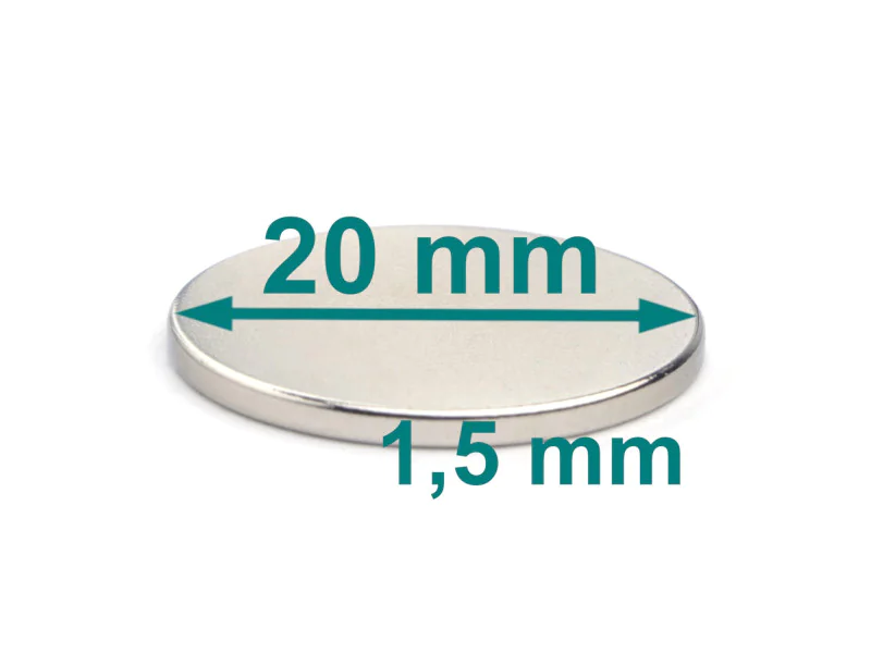 magnes neodymowy 20x1,5 magnes neodymowy 20x1,5