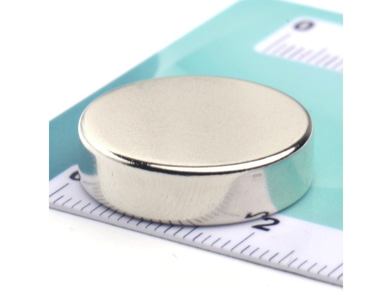 Magnes neodymowy — średnica ⌀22 mm, grubość 6 mm —  (N38)