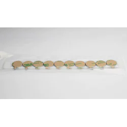 Magnes samoprzylepny, okrągły — średnica ⌀15 mm, wys. 1 mm — z klejem 3M — neodymowy - 007