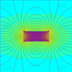 Magnesowany wzdłuż średnicy ⌀6 mm, wysokość 2,5 mm — magnes neodymowy (N35H)