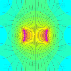Silny magnes 55x25