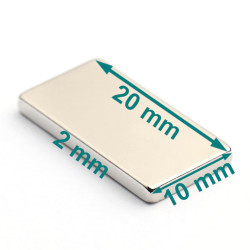 Magnes neodym 20x10x2 mm...