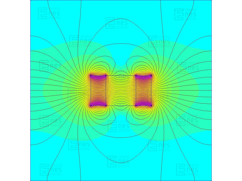 Magnesowany wzdłuż średnicy ⌀10 mm, otwór ⌀5 mm, wysokość 5 mm — magnes neodymowy (N35H)