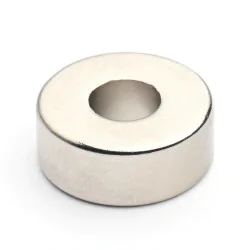 Magnes — średnica ⌀15 mm, otwór ⌀6 mm, grubość 6 mm — neodymowy (N38) - 008