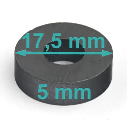 Magnes — średnica ⌀17,5 mm,...
