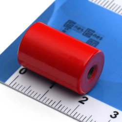 Magnes w obudowie — średnica ⌀13 mm, wys. 20 mm, gwint wewnętrzny M4 — alnico - 005